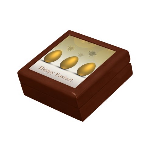 Modern Golden Easter Eggs Gift Box