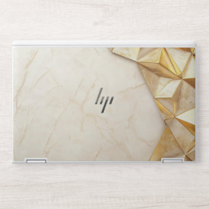 Modern Golden Marble HP Laptop Skin