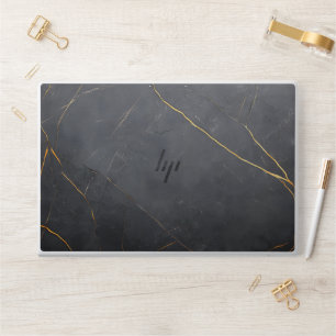 Modern Golden Marble HP Laptop Skin