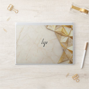 Modern Golden Marble HP Laptop Skin