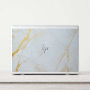 Modern Golden Marble HP Laptop Skin