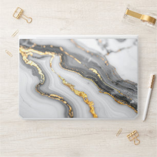 Modern Golden Marble HP Laptop Skin
