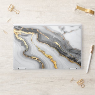 Modern Golden Marble HP Laptop Skin