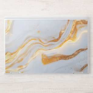 Modern Golden Marble HP Laptop Skin