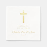 Modern Golden Signature Baptism Christening