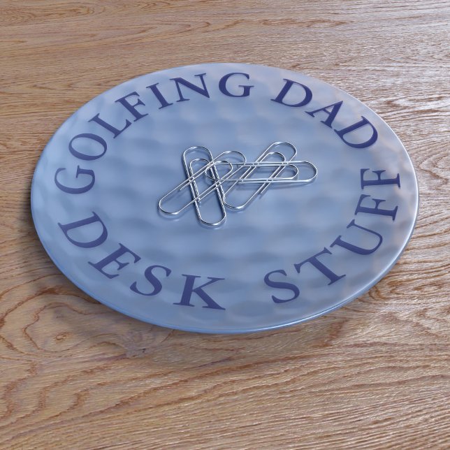 Modern Golf Ball Pattern Desk Stuff Trinket Tray (Suitable for Golfing Dads and their desk stuff)