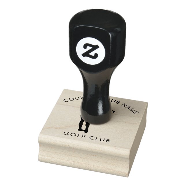 Modern Golf Country Club Sport Office Custom Rubber Stamp (Stamp)