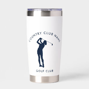 Modern Golf Country Club Team Captain Swag Custom Insulated Tumbler
