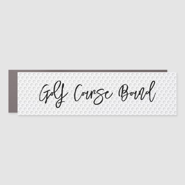 Modern GOLF COURSE BOUND Golfer Dimples Funny Car Magnet (Front)