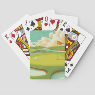 Modern Golf Course Poker Cards