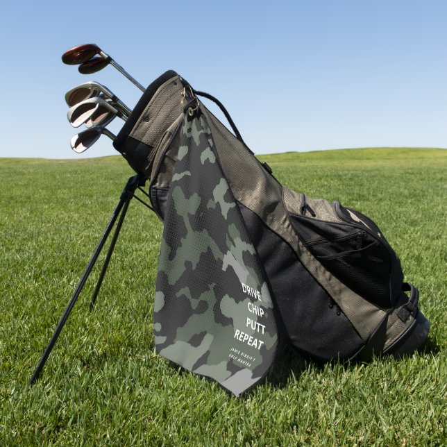 MODERN GOLF FATHER'S DAY DRIVE CHIP PUTT REPEAT TOWEL (Green)