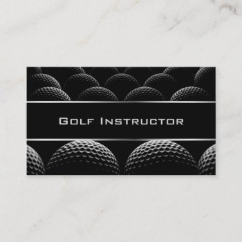 Modern Golf Instructor Business Card by istanbuldesign at Zazzle
