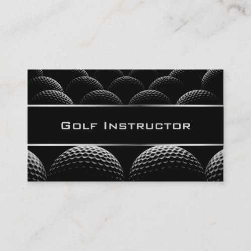 Modern Golf Instructor Business Card