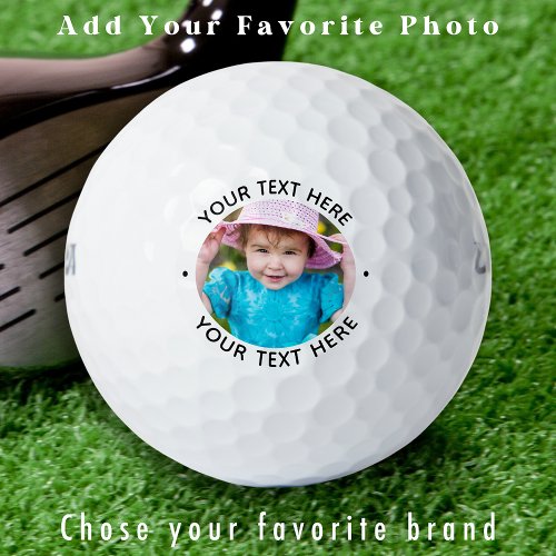 Modern Golfer Create Your Own Personalized Photo Golf Balls