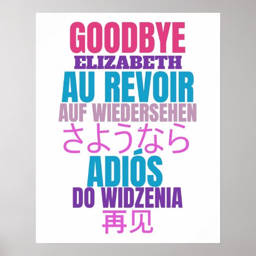 Modern Goodbye Farewell Party Poster