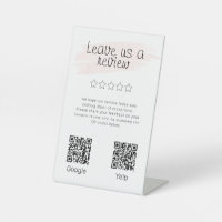 Modern Google Review 2 QR Codes Business