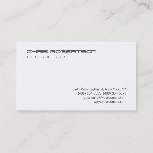 Modern Gothic Black White Attractive Business Card