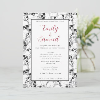 Modern Gothic Wedding Invitation