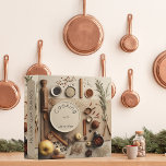 Modern Gourmet Herbs & Spices Recipe Cookbook 3 Ring Binder<br><div class="desc">This eye-catching modern recipe binder features a detailed modern graphic of rustic cooking tools,  herbs and spices on a beautiful neutral tan background. Add a name to personalize it. Makes a great bridal shower or Mother's Day gift.</div>