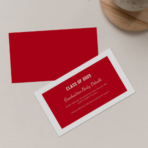 Modern Grad 2026 Grad Graduation Party Enclosure Card