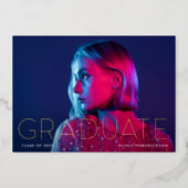 Modern Grad Announcement and Photo 2024 | Foil (Front)