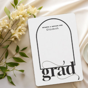  Modern GRAD Black Arch Graduate Enclosure Card