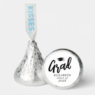Modern Grad Brush Script Graduation Hershey®'s Kisses®