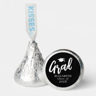 Modern Grad Brush Script Graduation Hershey®'s Kisses®