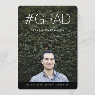 Modern Grad Invitation