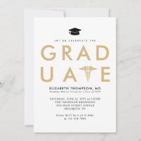 Modern Grad Medical School Doctor Graduation Party