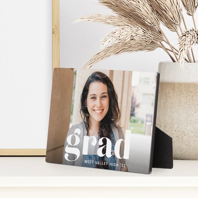 Modern Grad Overlay | Graduation Photo Horizontal Plaque (Creator Uploaded)