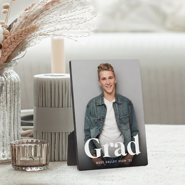 Modern Grad Overlay | Graduation Photo Vertical Plaque (Creator Uploaded)