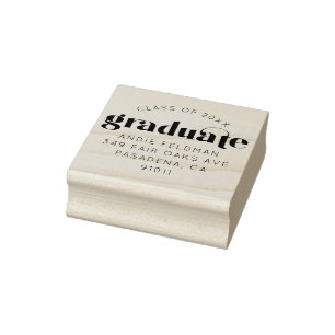 Modern Grad Personalized Return Address Stamp