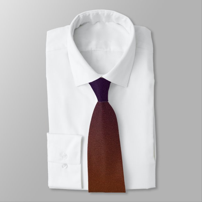 Modern Gradient Faux Texture Neck Tie (Tied)