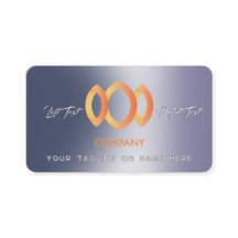 Modern Gradient Metallic Blue Purple Template