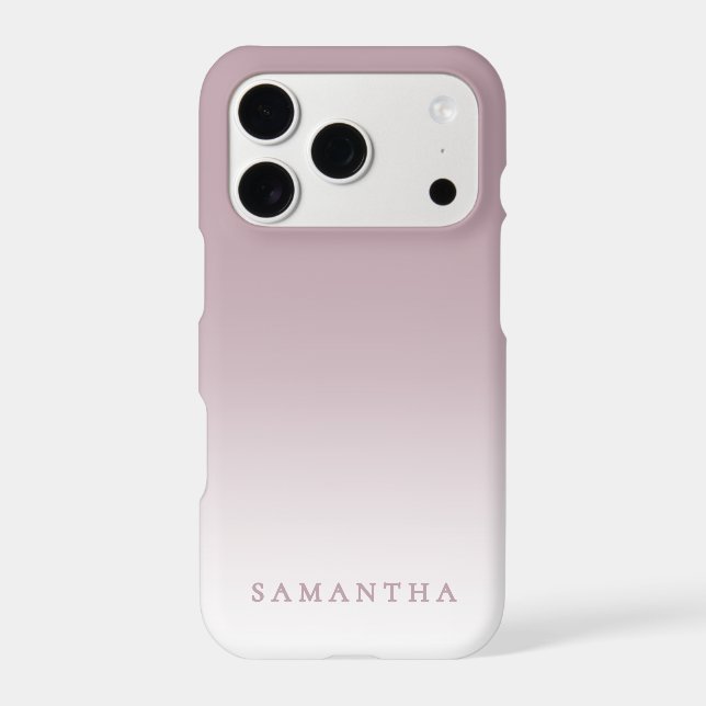 Modern Gradient Minimal Feminine Personalized Name Case-Mate iPhone Case (Back)