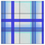 Modern Gradient Plaid Check Azure  Blue Tones Fabric