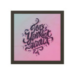 Modern Gradient Typography Wall Art on Wood