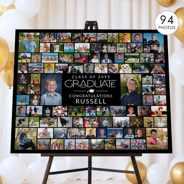 Modern Graduate 94 Photo Collage Display Foam Board (Creator Uploaded)