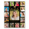 Modern Graduate Black Gold 15 Photo Collage