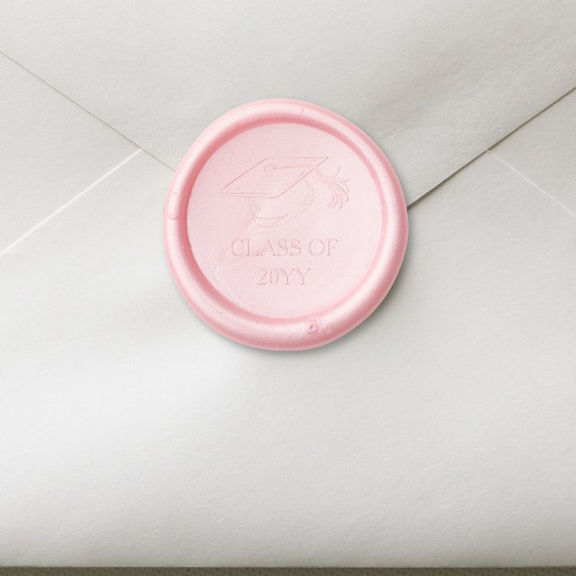 Modern Graduate Cap Class of Graduation Wax Seal Sticker (Creator Uploaded)