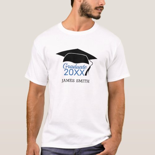 Modern Graduate Class Of 2020 Custom Name T_Shirt