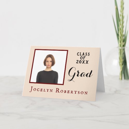 Modern Graduate Graduation Class of 2023 Card