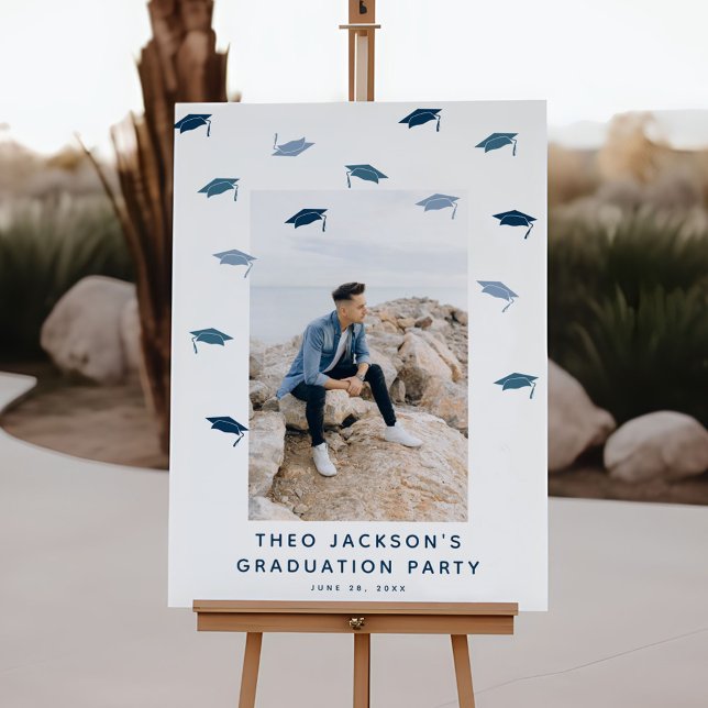 Modern Graduate Graduation Party Welcome Foam Board (Creator Uploaded)