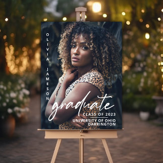 Modern Graduate Handwritten Script | Photo Foam Board