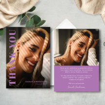 Modern Graduate Lavender Purple Photo Graduation 