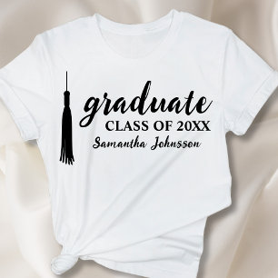 Modern Graduate Name Personalized 2024 Graduation T-Shirt
