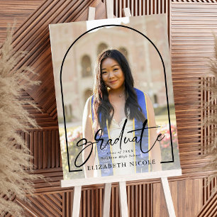 Modern Graduate Photo Arch Graduation Sign
