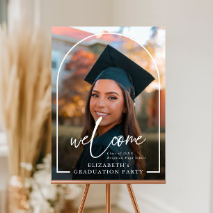 Modern Graduate Photo Arch Graduation Welcome Sign