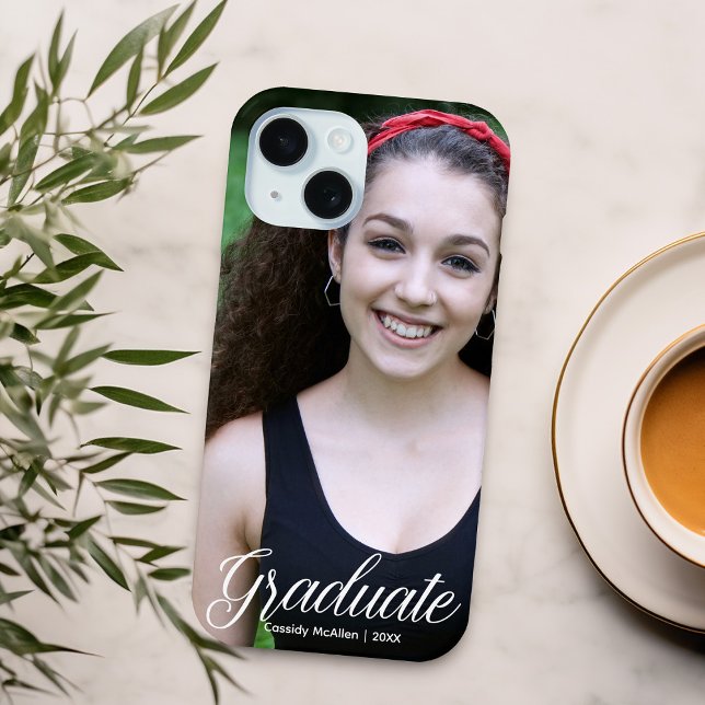 Modern Graduate Photo Custom 2025 Graduation Case-Mate iPhone Case (Creator Uploaded)